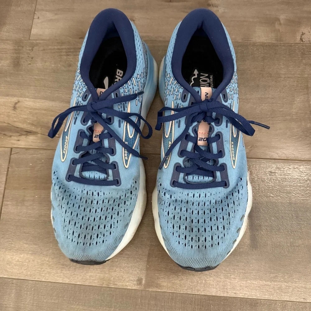 Brooks Glycerin 20 Shoes Running Women‎ 9.5 Blue Tie-Dye Comfort Sneaker